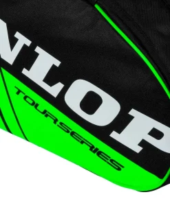 DUNLOP - BORSONE PORTA RACCHETTE PALETERO NERO E VERDE FLUO, 623852
