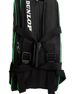 DUNLOP - BORSONE PORTA RACCHETTE PALETERO NERO E VERDE FLUO, 623852