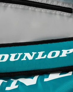 DUNLOP - BORSONE PORTA RACCHETTE CX CLUB X 6 TEAL VERDE PETROLIO, NERO E GIALLO, 10364027