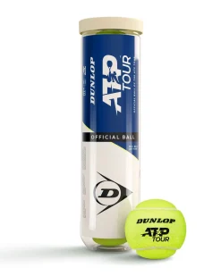DUNLOP - PALLE DA TENNIS D TB ATP TOUR(TUBO 4 PALLE), 601599