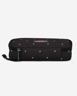 EASTPACK - ASTUCCIO OVAL SINGLE NERO A POIS SILVER, EK000717_6W31