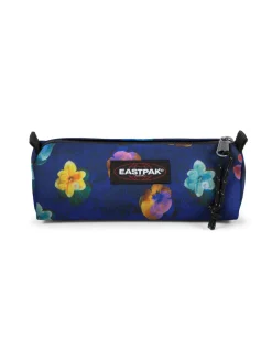 EASTPAK - ASTUCCIO BENCHMARK BLU CON FIORI