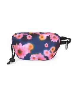 EASTPAK - Portachiavi mini marsupio SPRINGER blu stampa fiori
