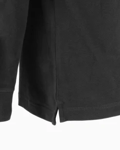 ELLESSE - POLO UOMO MANUCA LUNGA IN PIQUET NERA PATCH LOGO - EHM211W25-050