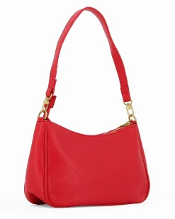 ENRICO COVERI - BORSA ROSSA A SPALLA CON POUCH RIMOVIBILE