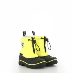 ENRICO COVERI CONTEMPORARY - MOOMBLAMK KID Doposci gialli/neri con coulisse e pelliccetta interna