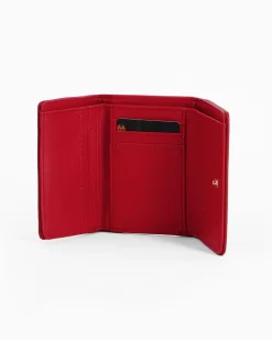 ENRICO COVERI - Portafoglio rosso da donna con patta