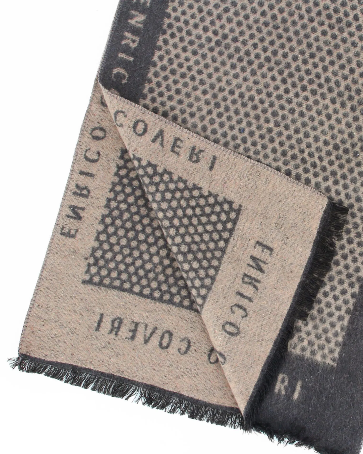 ENRICO COVERI - Sciarpa beige con scatola regalo