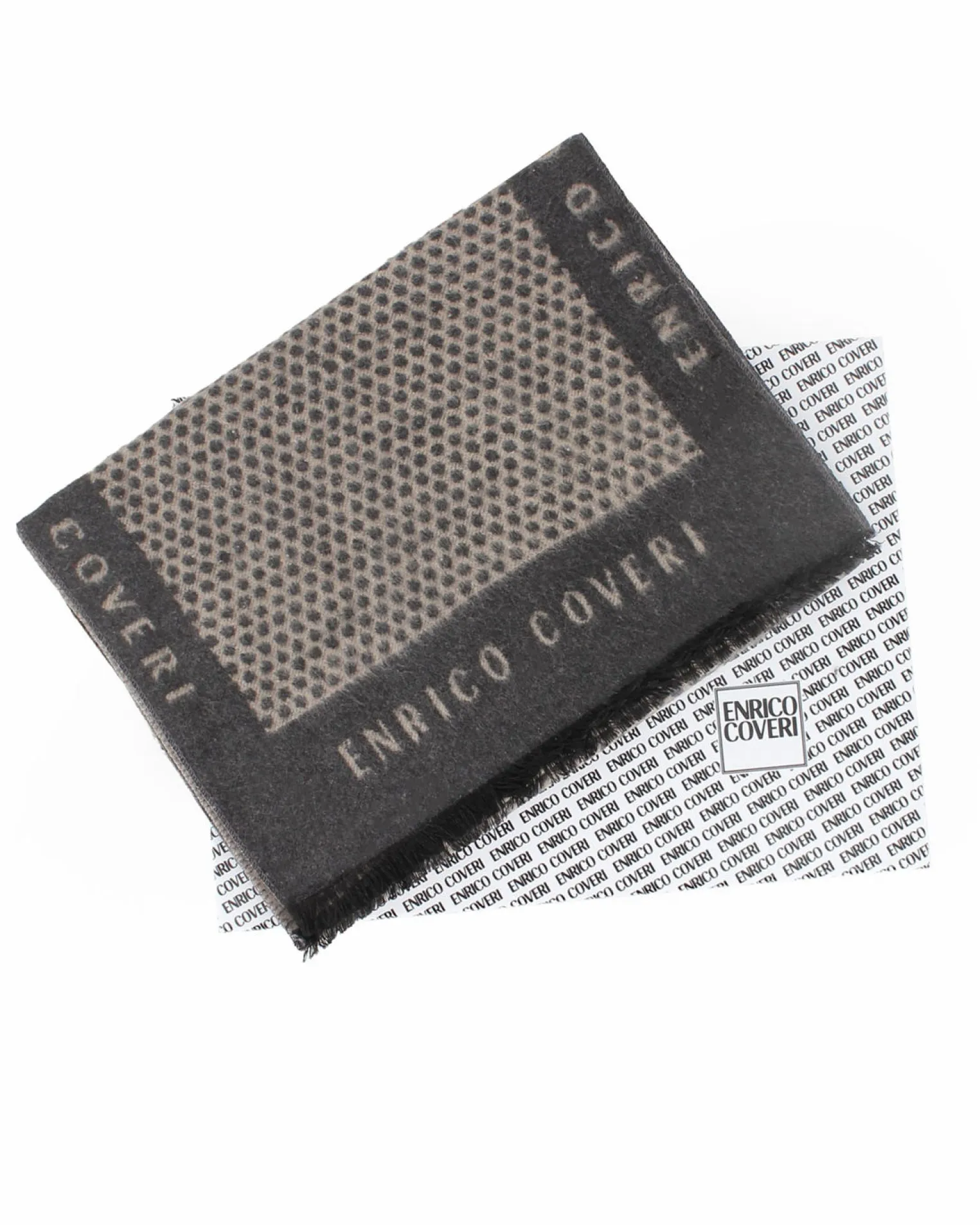ENRICO COVERI - Sciarpa beige con scatola regalo
