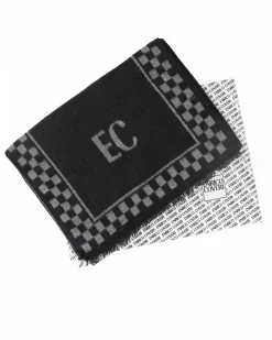 ENRICO COVERI - Sciarpa nera con scatola regalo