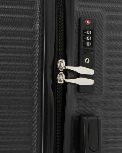 FIAT 500 - TROLLEY NERO IN ABS 4 RUOTE CON COMBINAZIONE TSA