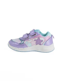 FROZEN  - Sneakers lilla da bambina con luci e strappi