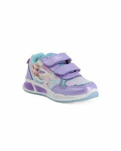 FROZEN  - Sneakers lilla da bambina con luci e strappi