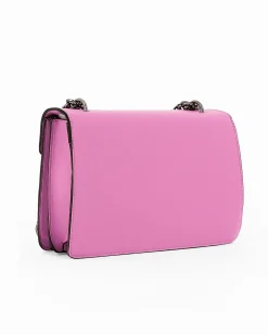 GIANMARCI VENTURI - Borsa tracolla rosa con fibbia sulla patta