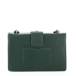 GIANMARCO VENTURI -  Tracolla verde con patta e inserto metallico portafortuna