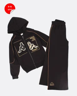 GIRL TUTA FULL ZIP CON CAPPUCCIO
