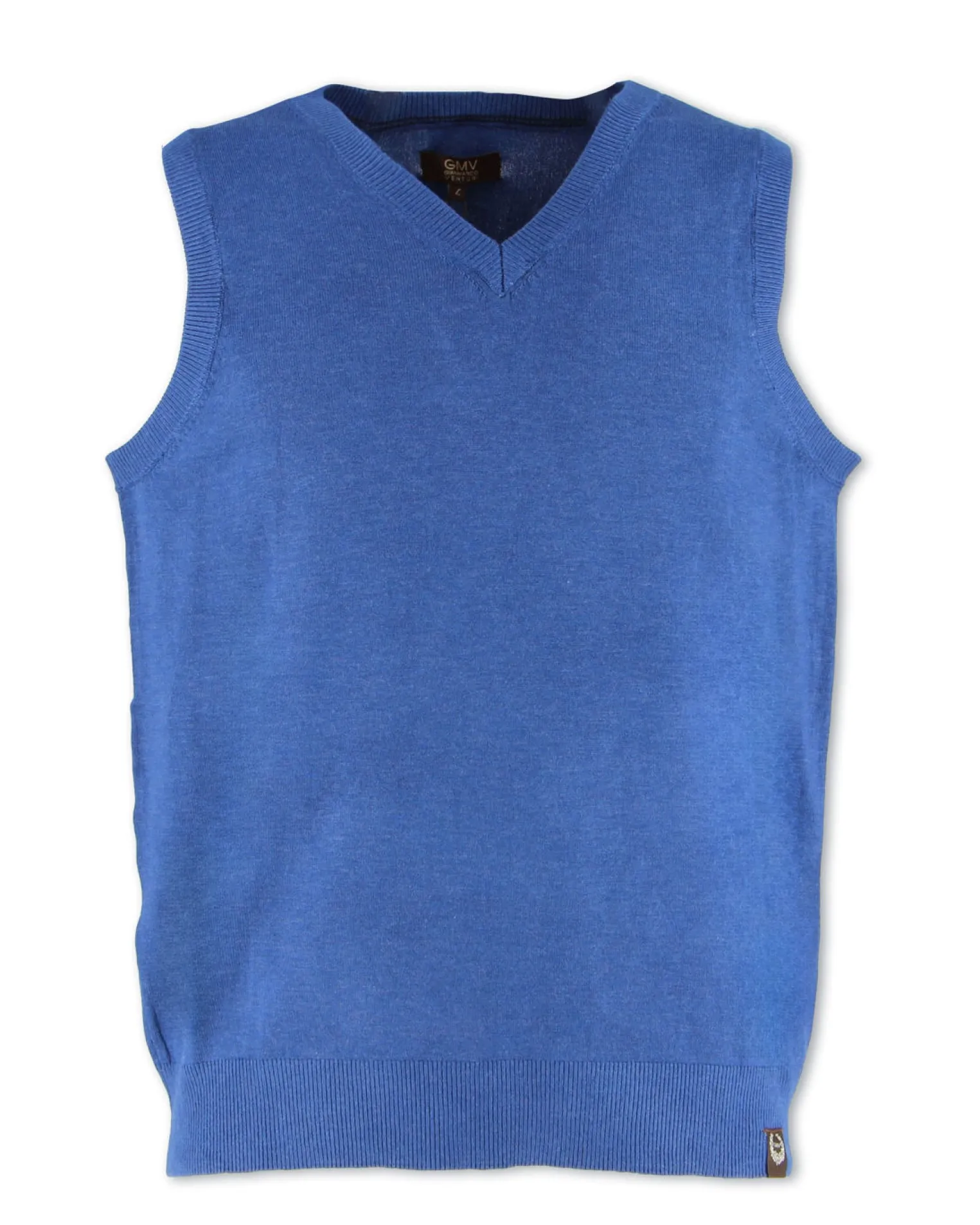 GMV - GILET SMANICATO AVIO CON SCOLLO A V IN MAGLIA