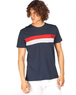 GMV - Tshirt blu da uomo in cotone