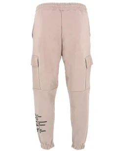 GOLA - PANTALONE FELPA BEIGE DA UOMO CON TASCONI