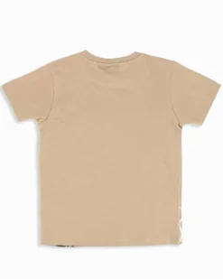 GURU - Tshirt manica corta beige bambino 8-16 anni in cotone