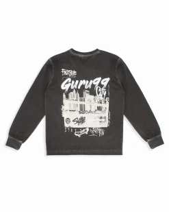 GURU - TSHIRT MANICA LUNGA NERA DA RAGAZZO