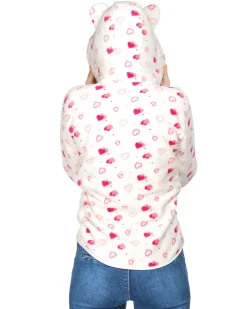 JACKET C/CAPP.EMMA IVORY AOP HEARTS