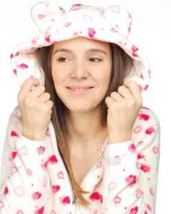 JACKET C/CAPP.EMMA IVORY AOP HEARTS