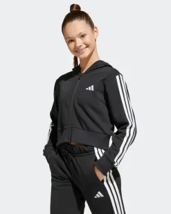JACKET C/CAPP.3S FT FZ CROP BLACK