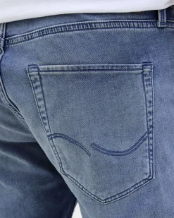 JACK&JONES - Bermuda jeans Rick blue denim