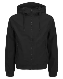 JACK&JONES - GIACCA SOFTSHELL NERA DA UOMO