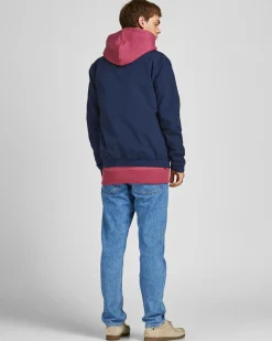 JACK & JONES - GIUBBINO BOMBER BLU DA UOMO RUSH HARRINGTON