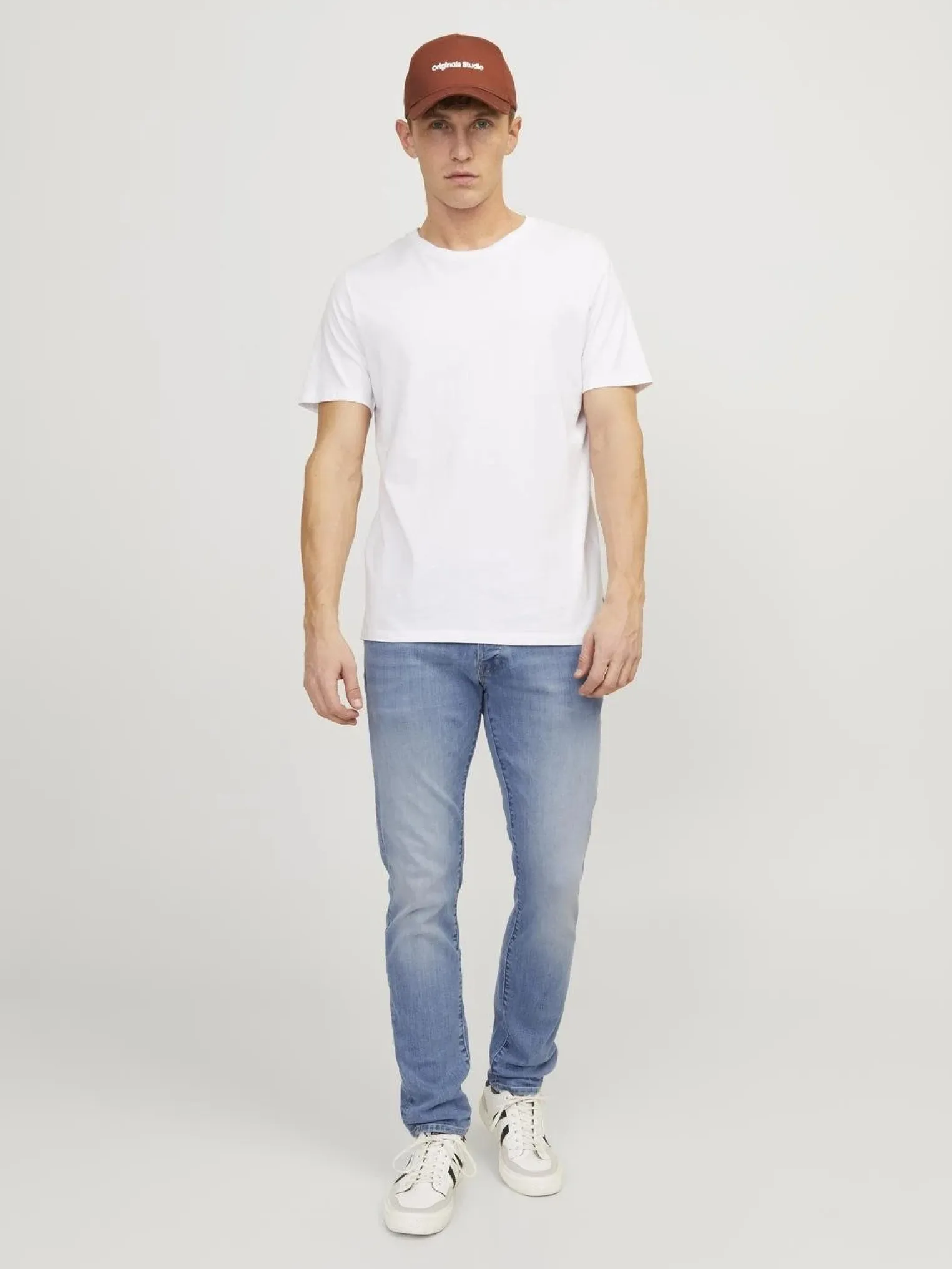 JACK & JONES - JEANS CHIARO SLIM FIT - JJIGLENN JJFOX SB 706