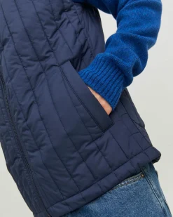 JACK&JONES - SMANICATO TRAPUNTATO BLU DA UOMO