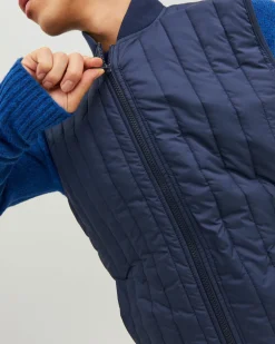 JACK&JONES - SMANICATO TRAPUNTATO BLU DA UOMO