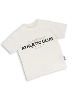 JACK&JONES - Tshirt bianco junior athletico con logo frontale - 12286723