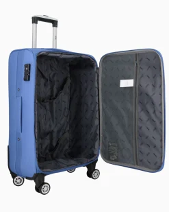 JAGUAR - TROLLEY JEANS IN TESSUTO CON DOPPIA TASCA FRONTALE, COMBINAZIONE TSA E 4 RUOTE