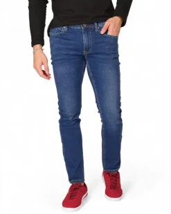 JEANS 5 TASCHE LAVAGGIO MEDIO FELPA