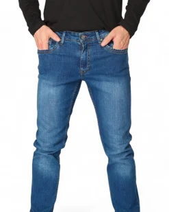 JEANS 5 TASCHE SABBIATO BLU