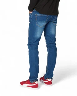 JEANS 5 TASCHE SABBIATO BLU