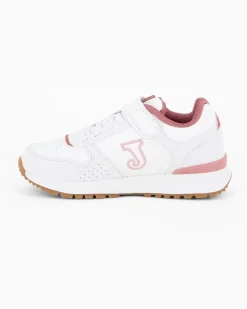 JOMA - Scarpa da bambina bianca con dettagli rosa - JTORW2532VC