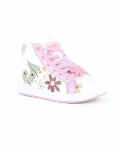 JOMA - Scarpa da bambino bianca con dettagli rosa - FLOWER
