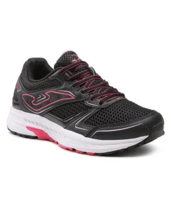 JOMA VITALY LADY - Scarpa da running nera e fucsia con tomaia in mesh traspirante