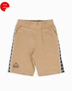 KAPPA - Bermuda ragazzi 8-16 anni beige con bande laterali