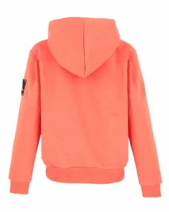 KAPPA - FELPA ARANCIONE BAMBINO CON CAPPUCCIO