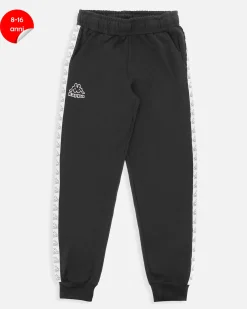 KAPPA - PANTALONE TUTA NERO DA RAGAZZO 8-16 ANNI