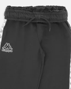 KAPPA - PANTALONE TUTA NERO DA RAGAZZO 8-16 ANNI