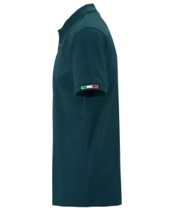 KAPPA - POLO MEZZA MANICA LOGO MALTAXITA MSS  VERDE PETROLIO   DA UOMO, 361533W