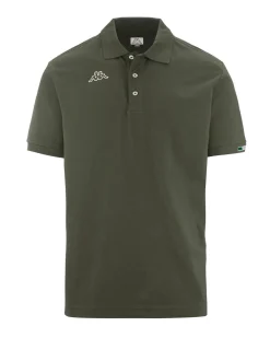 KAPPA - POLO MEZZA MANICA LOGO MALTAXITA MSS  VERDE MILITARE   DA UOMO, 361533W