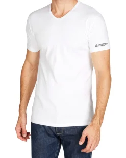 KAPPA - TSHIRT MANICA CORTA SCOLLO A V CALDO COTONE