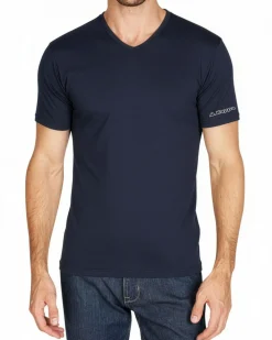 KAPPA - TSHIRT MANICA CORTA SCOLLO A V CALDO COTONE